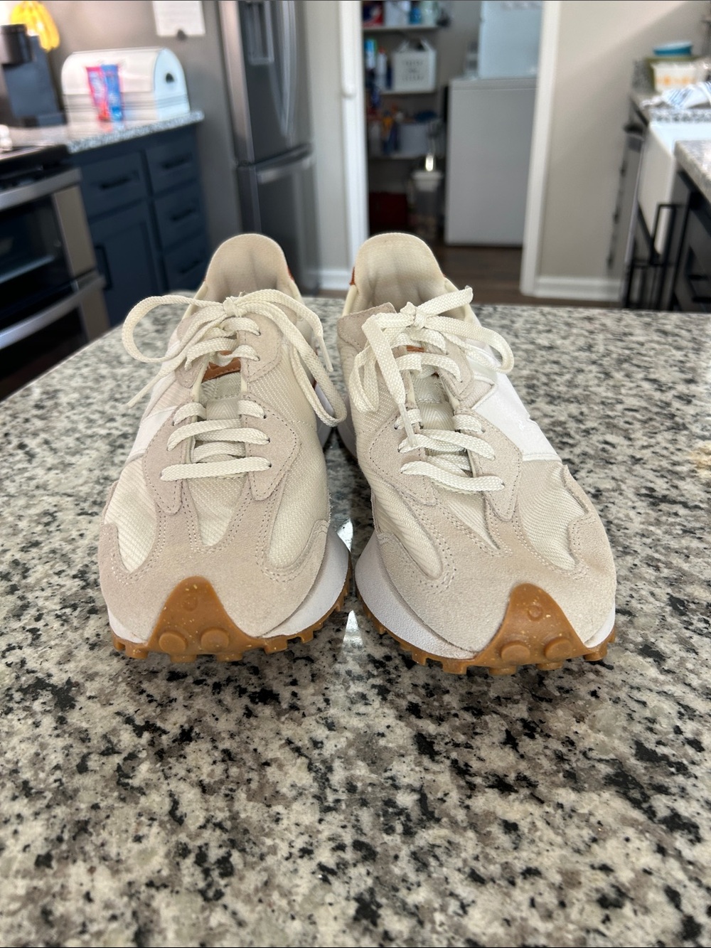 New Balance 327 Sea Salt Rust Oxide Sneakers Women’s Size 10 - Picture 3 of 10